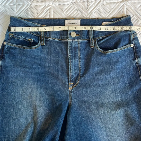 FRAME Le Palazzo High Rise Wide Leg Jeans In Orlena Size 33 - Picture 5 of 14